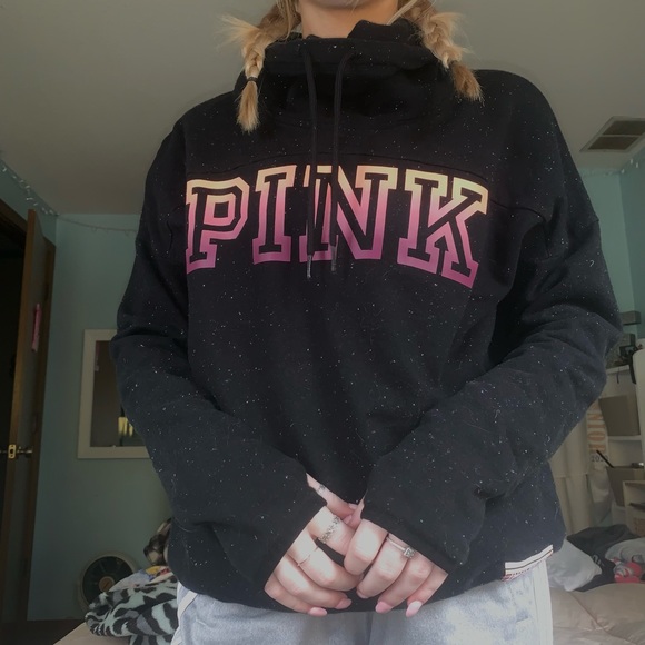 pink cowl neck pullover - Picture 4 of 5